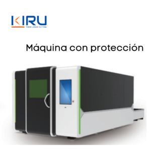 mesa de corte con protección