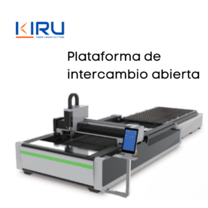 Mesa de corte laser con plataforma de intercambio